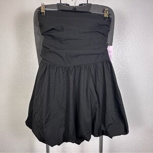 Women’s Black Strapless Mini Dress Size M